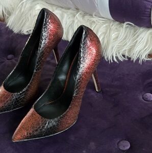 Elegant Metallic Stiletto Heels